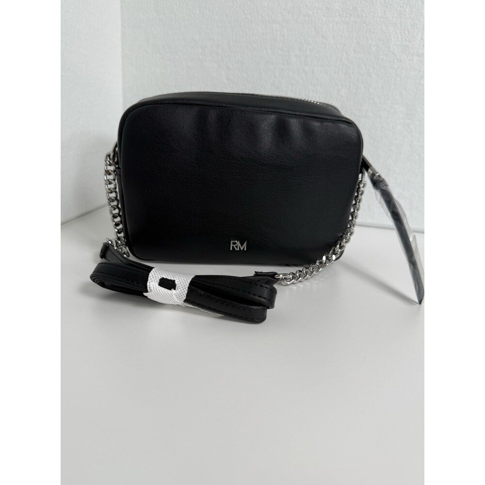 Rebecca Minkoff Diamond Quilt Studded Top-Zip Crossbody Bag Black NWT - Picture 2 of 3